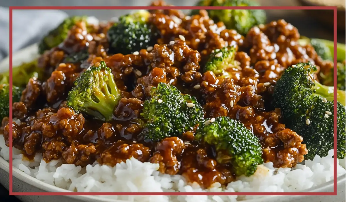 WHoney Garlic Ground Beef