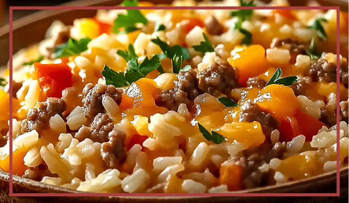 Easy Hamburger Rice Casserole