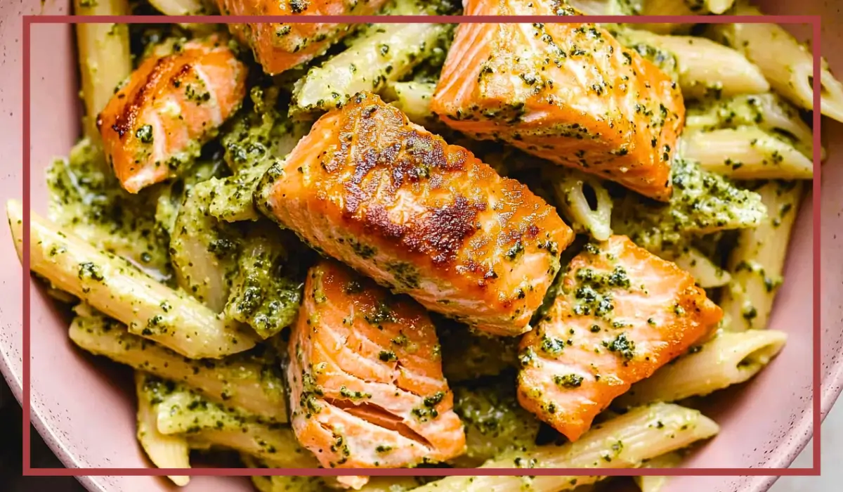 Creamy Salmon Pesto Pasta