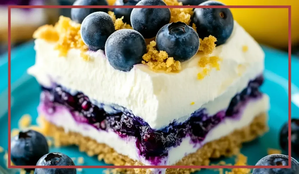 No-Bake Lemon Blueberry Dessert