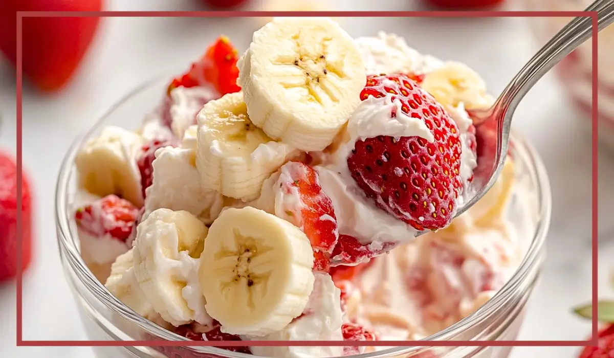 Strawberry Banana Cheesecake Salad