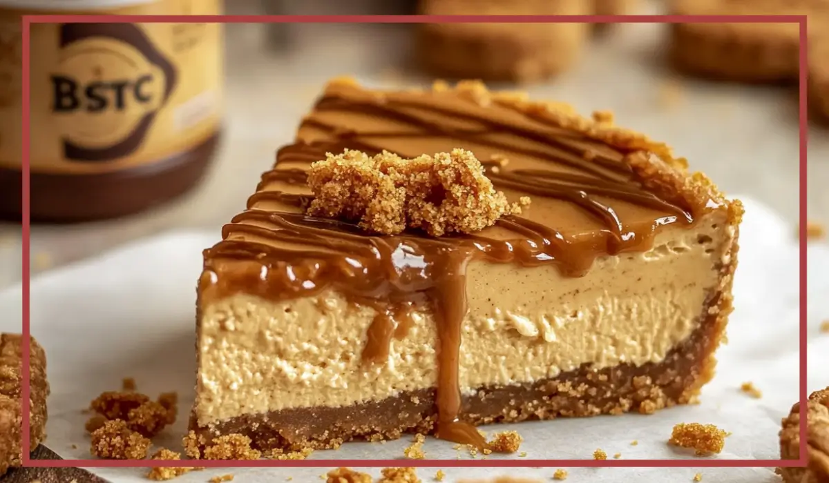 No-Bake Biscoff Cheesecake