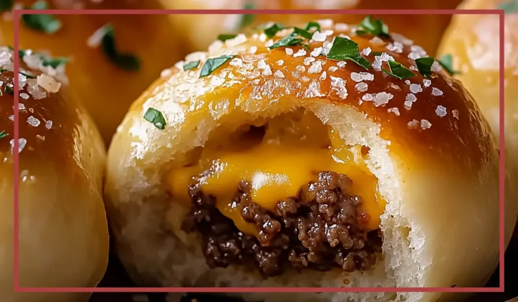Garlic Parmesan Cheeseburger Bombs