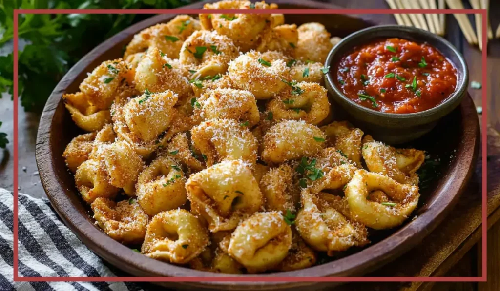 Crispy tortellini bites