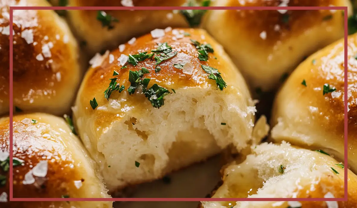Soft garlic rolls