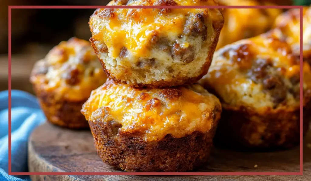 Cheesy Sausage Muffins