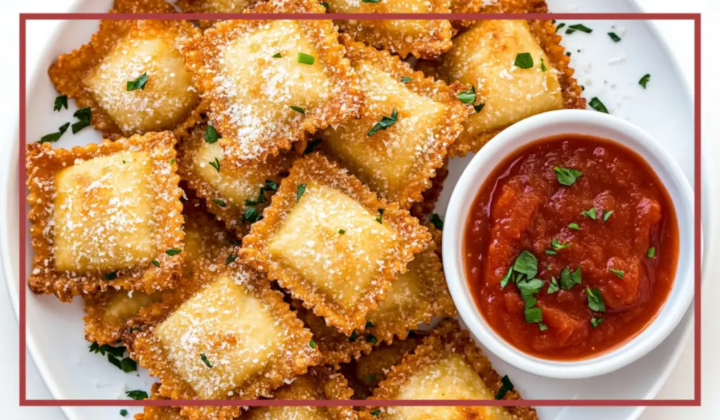 Crispy toasted ravioli