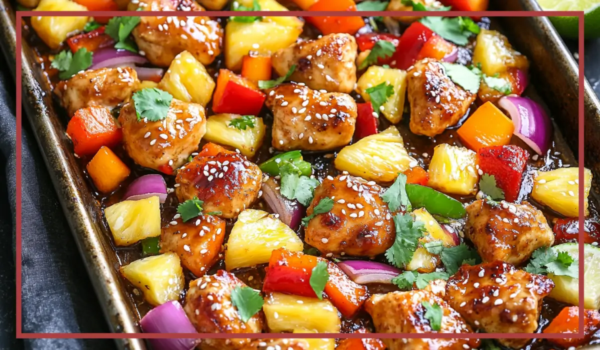 Hawaiian Chicken Sheet Pan
