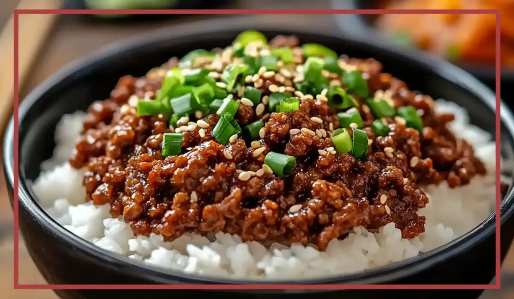 Korean Ground Beef Bowl