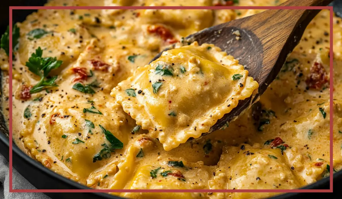 Creamy Tuscan Ravioli