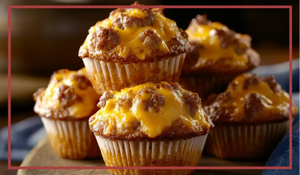 Cheesy Sausage Muffins