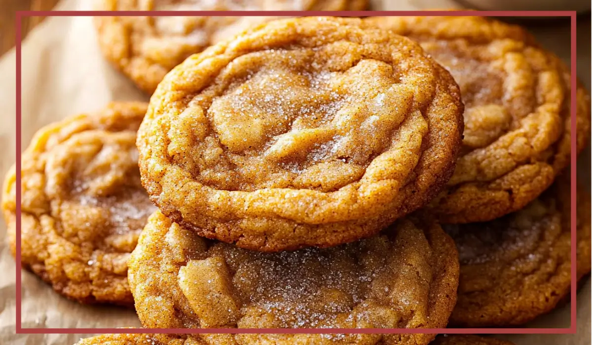 Chewy Pumpkin Snickerdoodle Cookies
