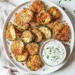 Crispy baked zucchini chips
