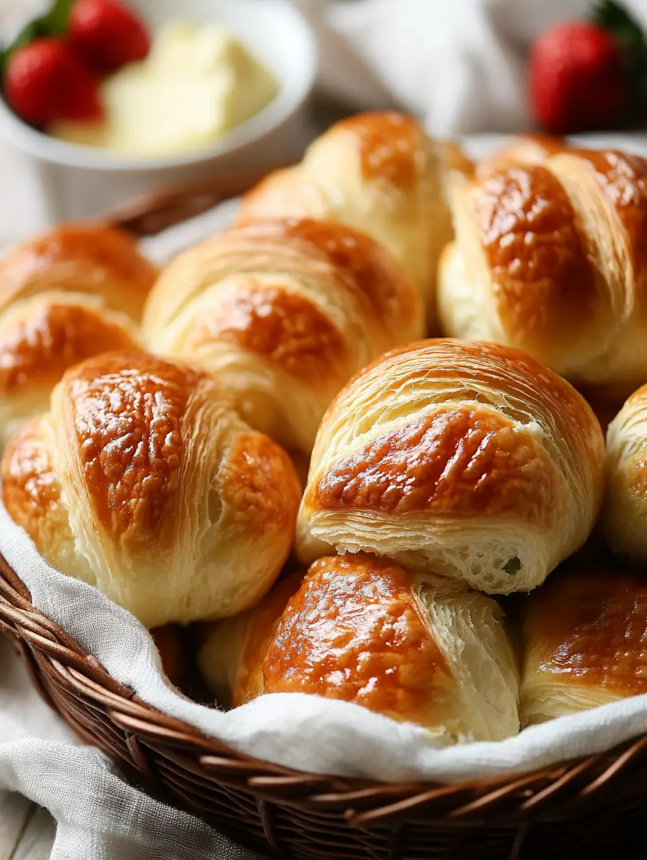 Homemade Croissant Bread Rolls