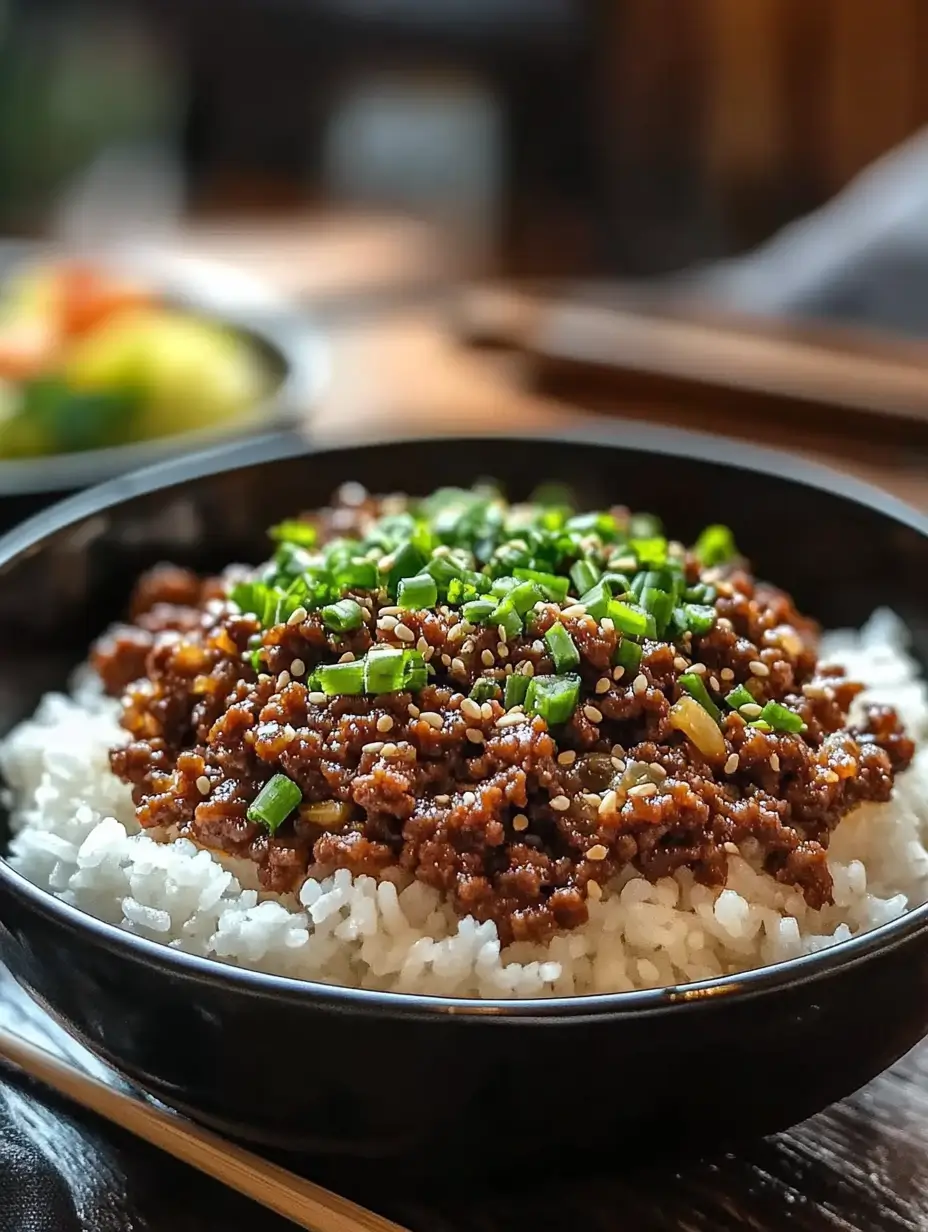 Korean Ground Beef Bowl