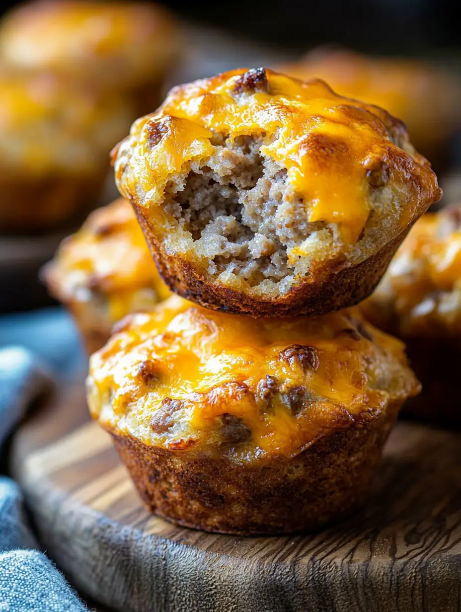 Cheesy Sausage Muffins