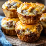 Cheesy Sausage Muffins