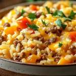 Easy Hamburger Rice Casserole