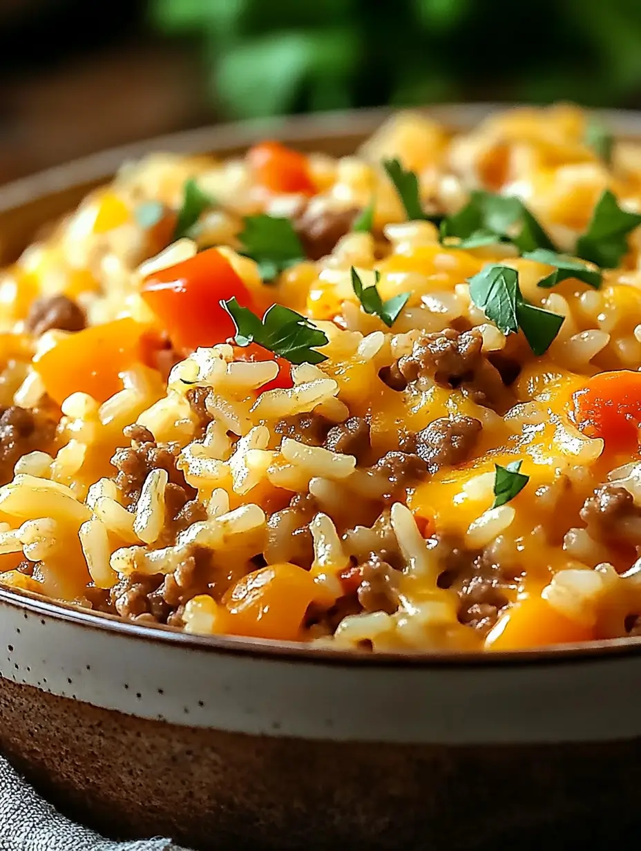 Easy Hamburger Rice Casserole