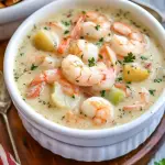 Creamy seafood chowder