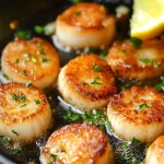 Perfectly seared scallops