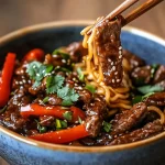 Hoisin beef noodles