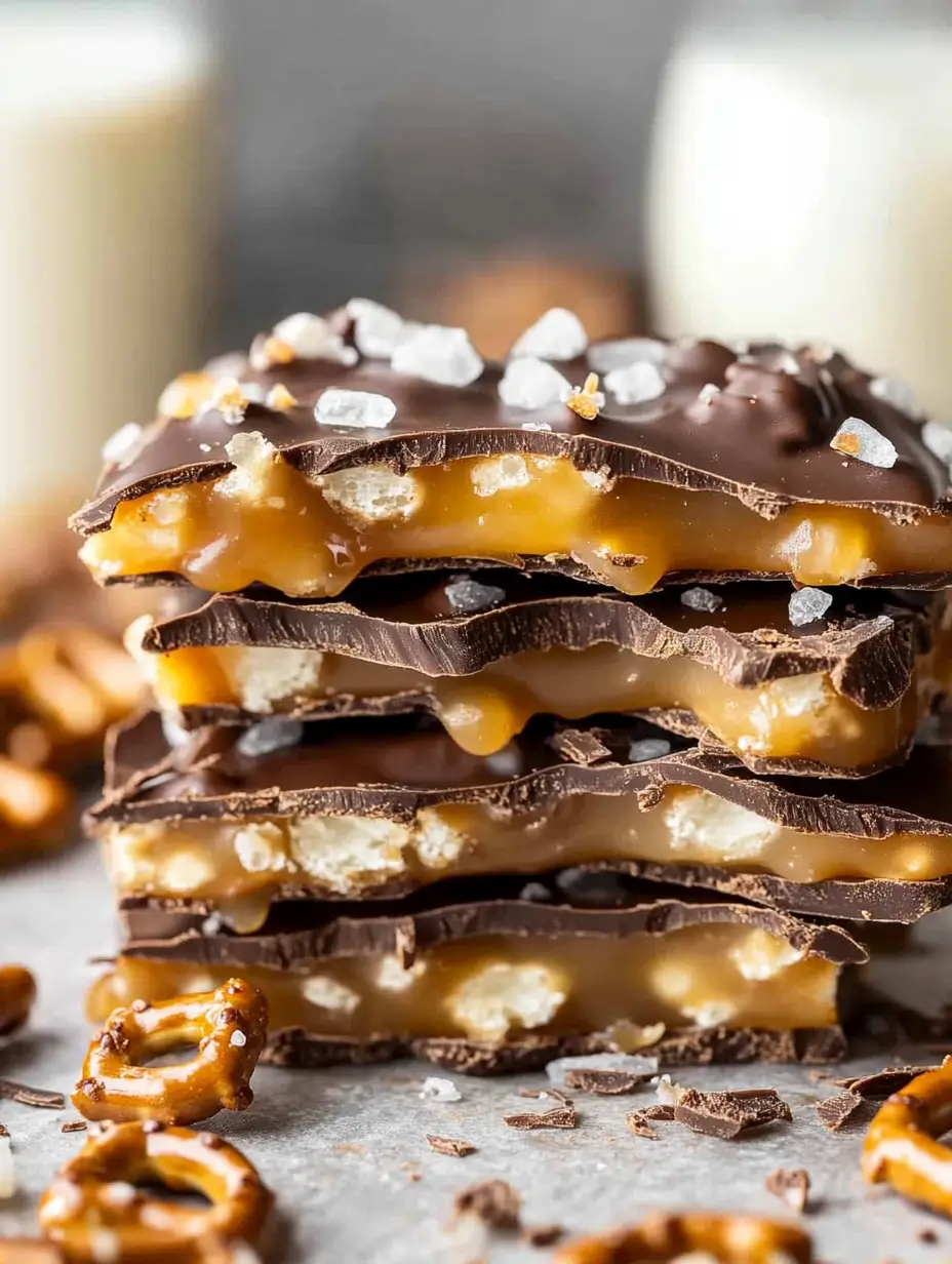 Salted Caramel Pretzel Bark