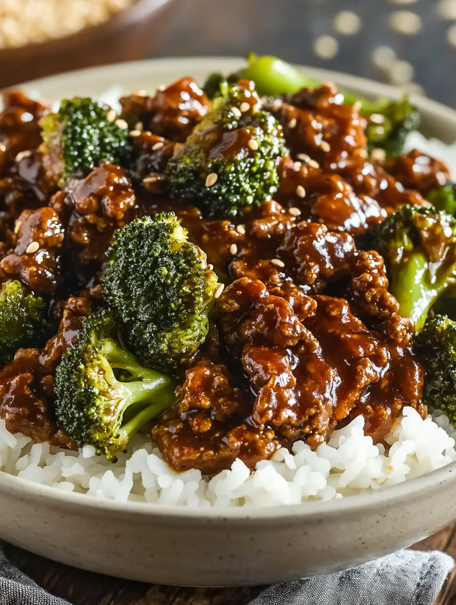 Honey Garlic Ground Beef