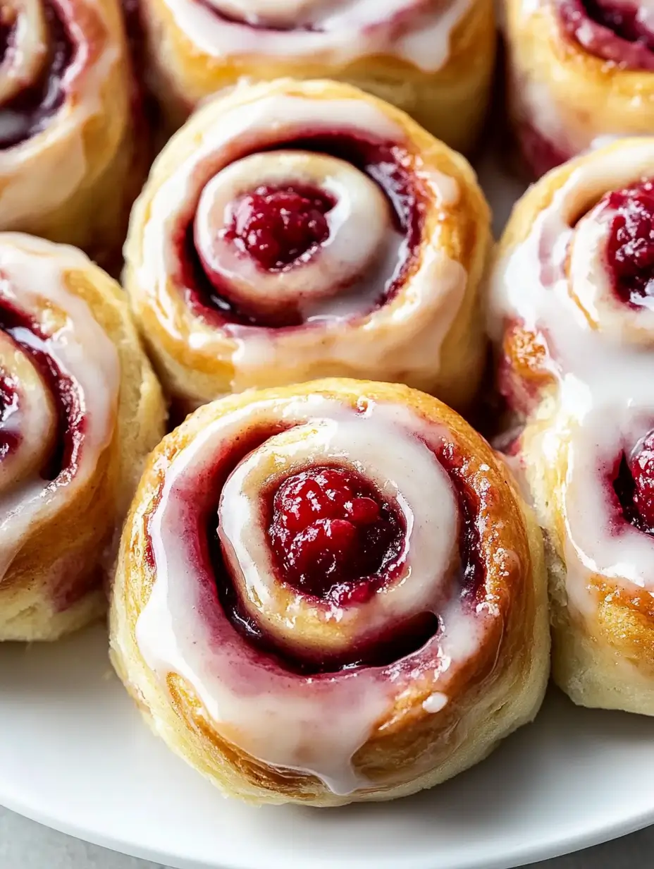 Raspberry Cinnamon Rolls