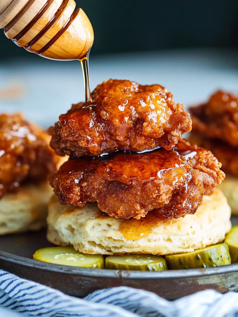 Hot Honey Chicken Biscuits