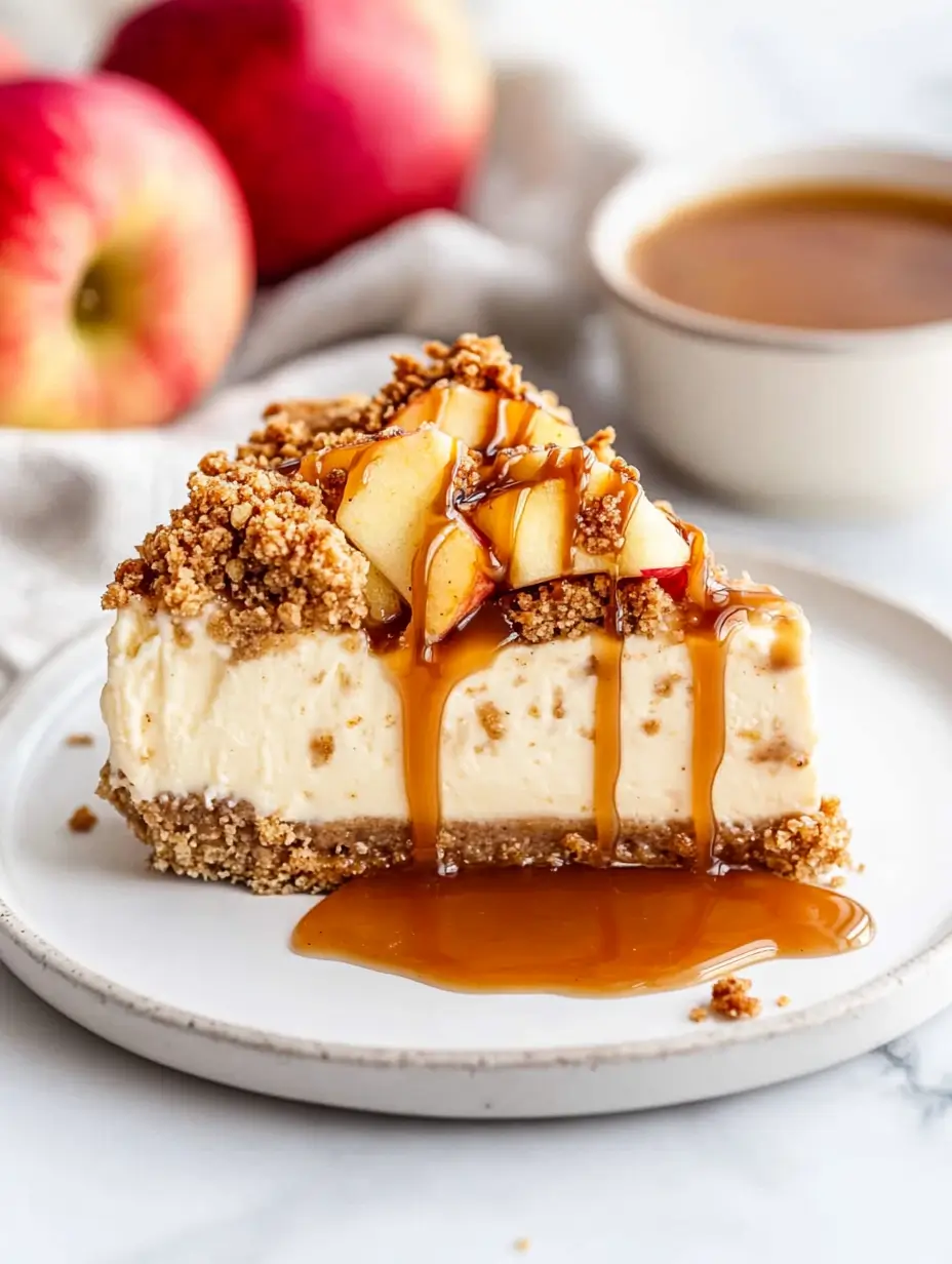 Apple Crisp Cheesecake