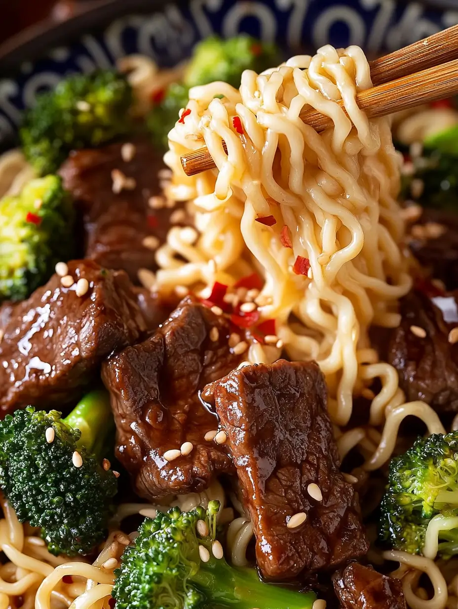 Beef Broccoli Ramen Stir