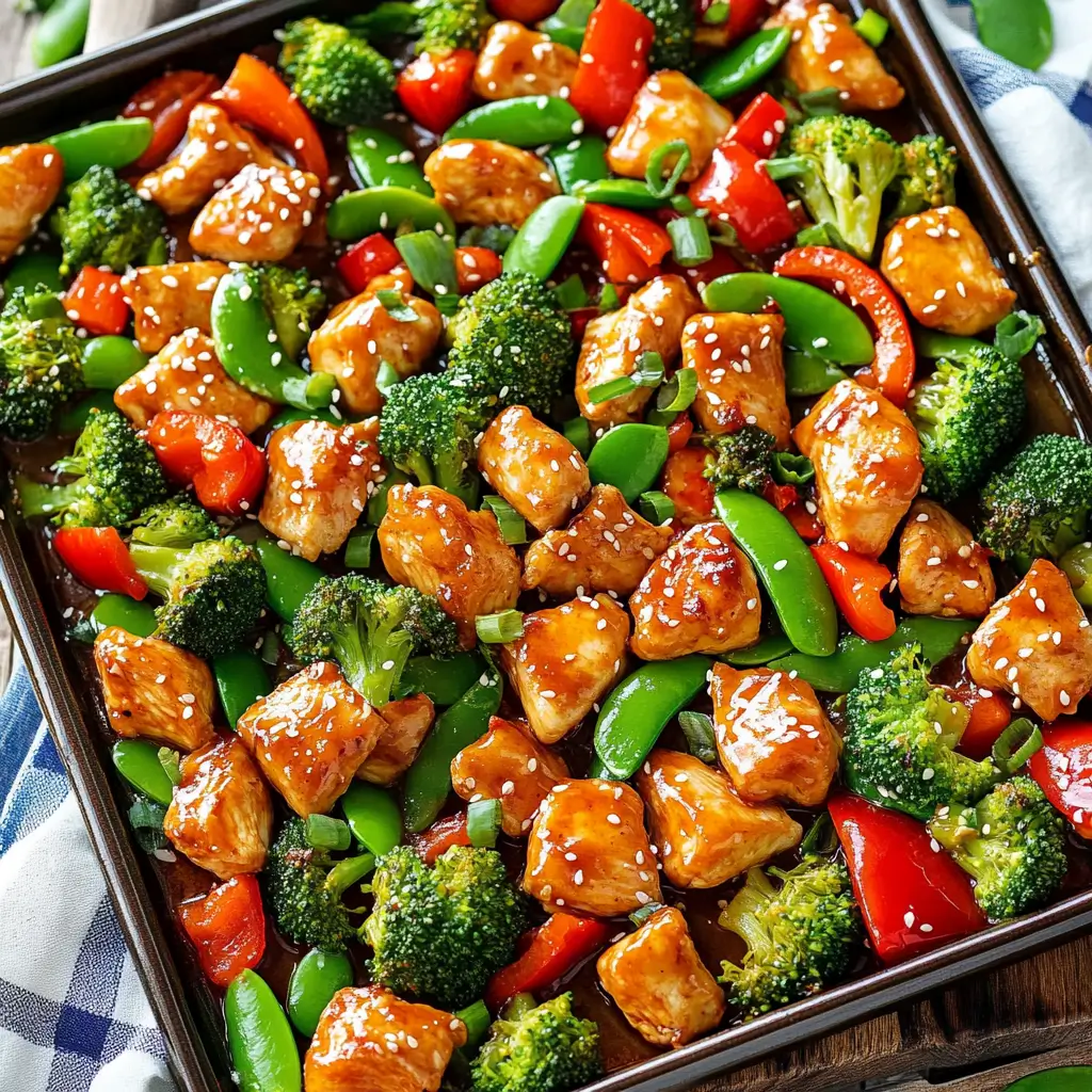 Sheet Pan Sesame Chicken