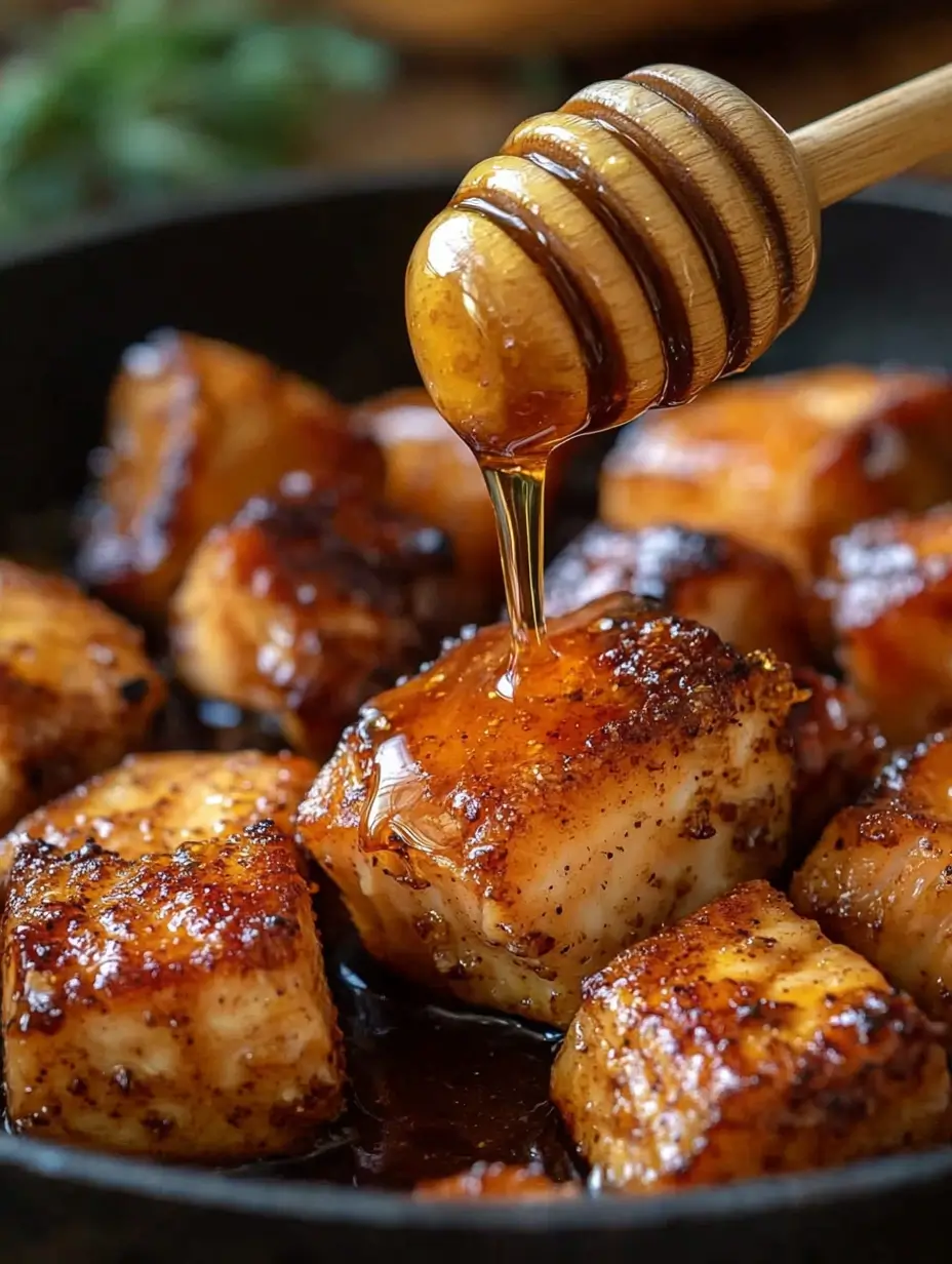 Hot Honey Salmon Bites