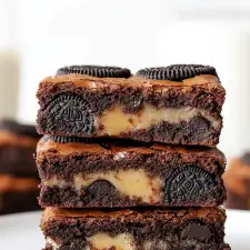 Slutty Brownies Recipe – The Best Oreo Cookie Dough Brownies