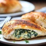 Spinach stuffed chicken