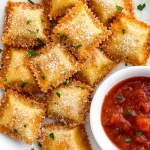 Crispy toasted ravioli