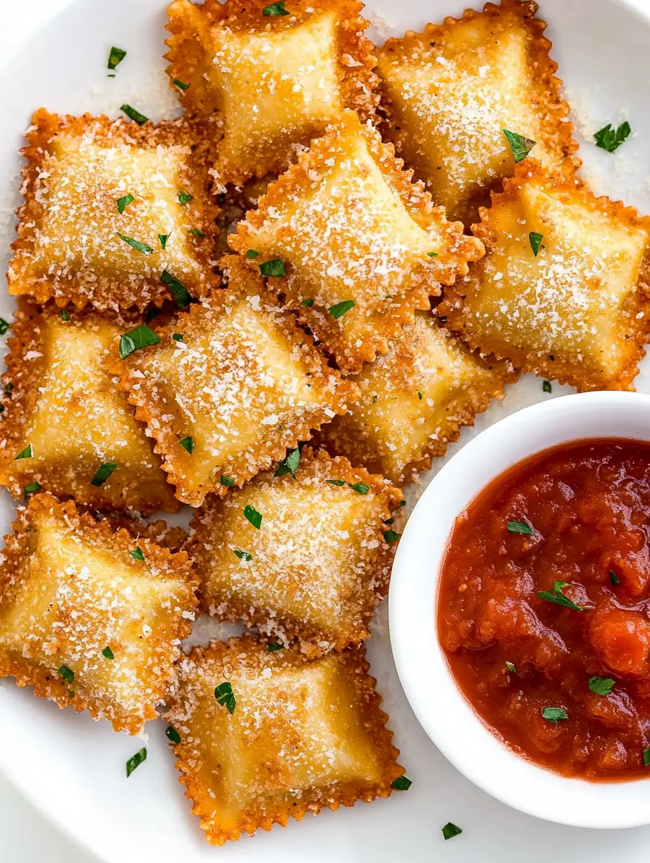 Crispy toasted ravioli