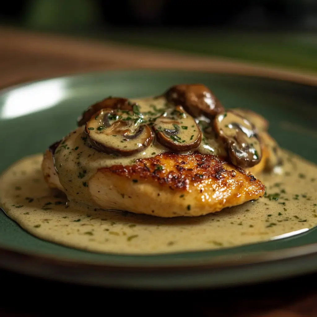 Creamy Garlic Mushroom Chicken