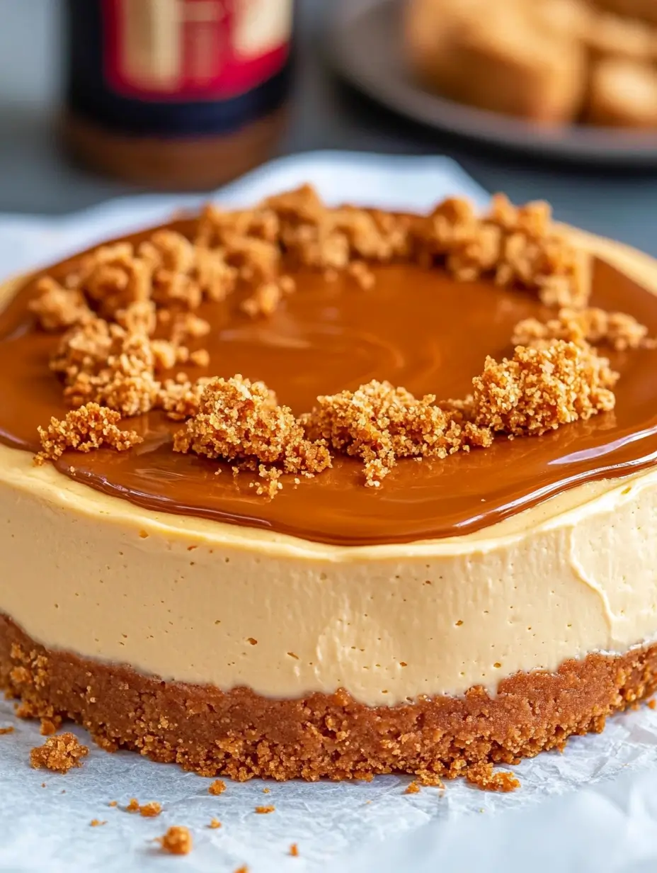 No-Bake Biscoff Cheesecake