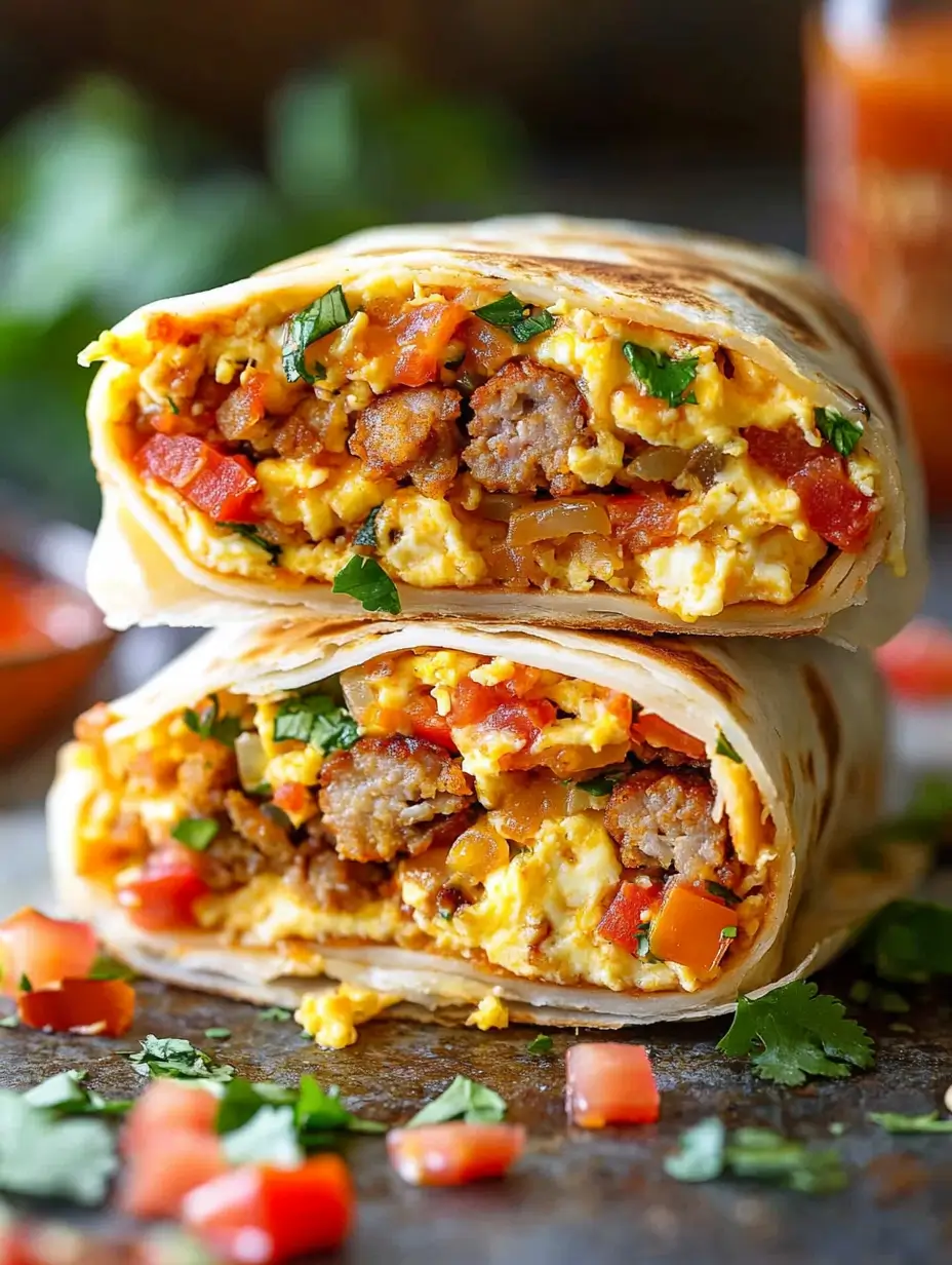 Freezer Breakfast Burritos
