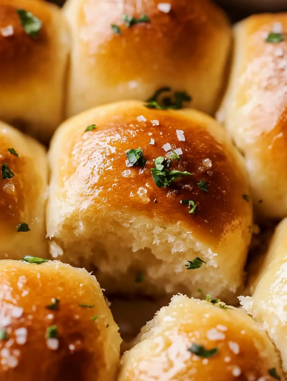 Soft garlic rolls