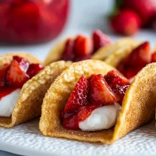 Cheesecake Tacos – Crispy Cinnamon Shells with Creamy Filling