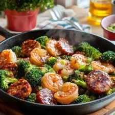 Honey Garlic Shrimp & Sausage – Quick One-Pan Meal
