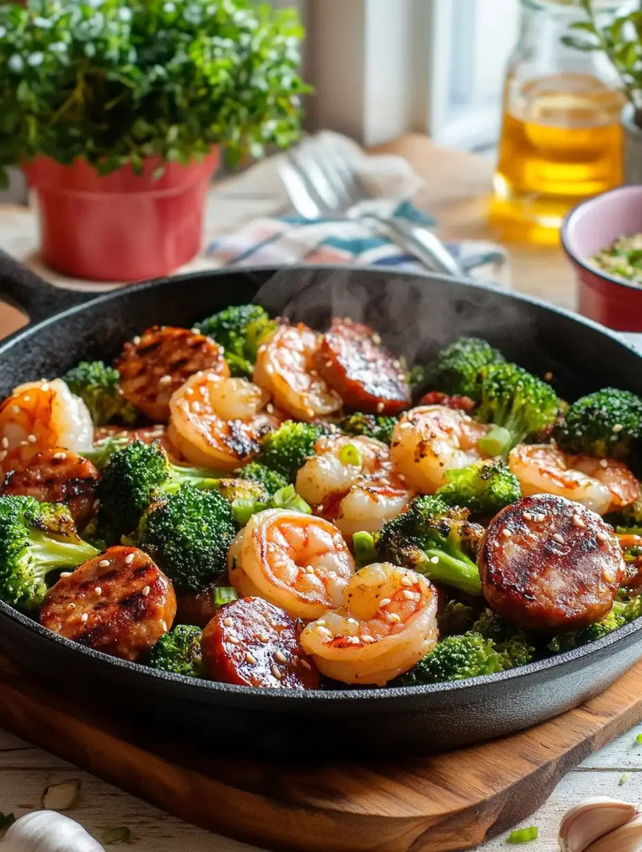 Honey Garlic Shrimp Sausage