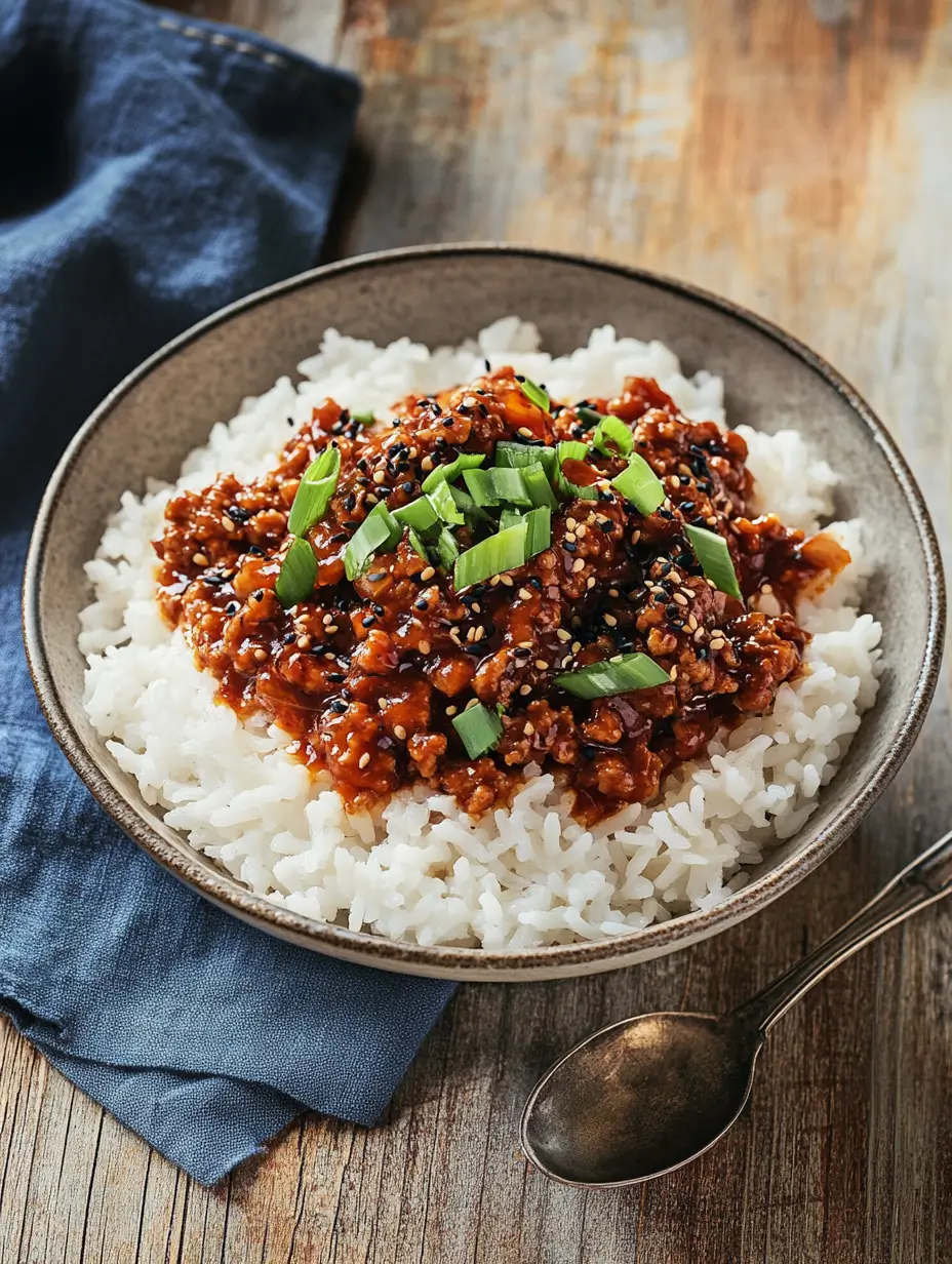 Korean-style ground turkey