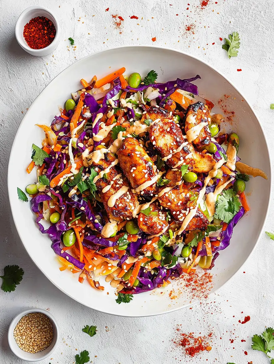 Peanut Chicken Crunch Salad