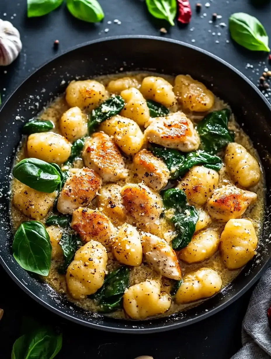 Garlic Butter Chicken Gnocchi