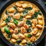 Garlic chicken gnocchi