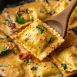 Creamy Tuscan Ravioli